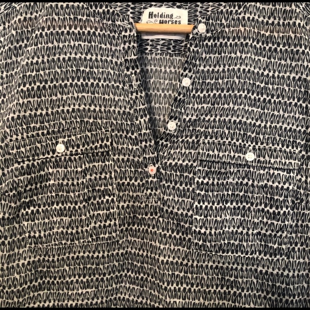 Anthropologie | Holding Horses Henley Blouse - Picture 4 of 6